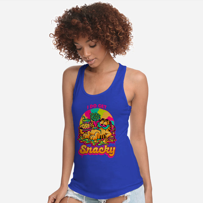 Cat Psychedelic Food Trip-Womens-Racerback-Tank-Studio Mootant