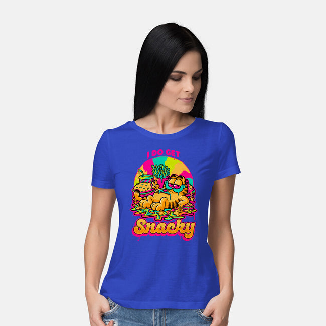 Cat Psychedelic Food Trip-Womens-Basic-Tee-Studio Mootant