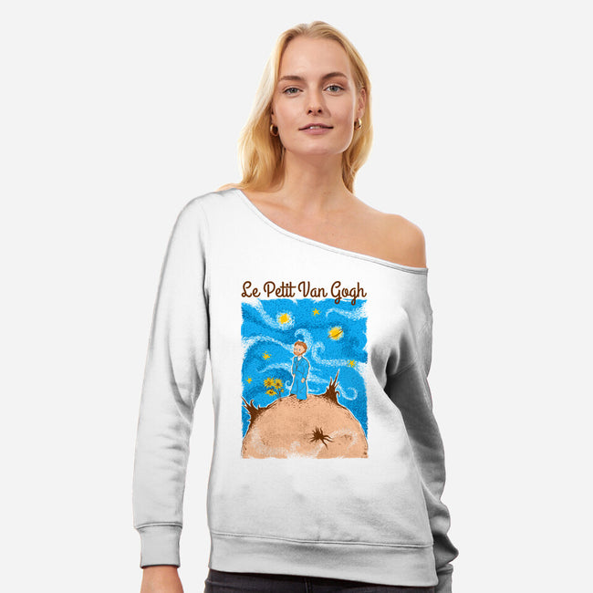 The Little Van Gogh-Womens-Off Shoulder-Sweatshirt-Umberto Vicente