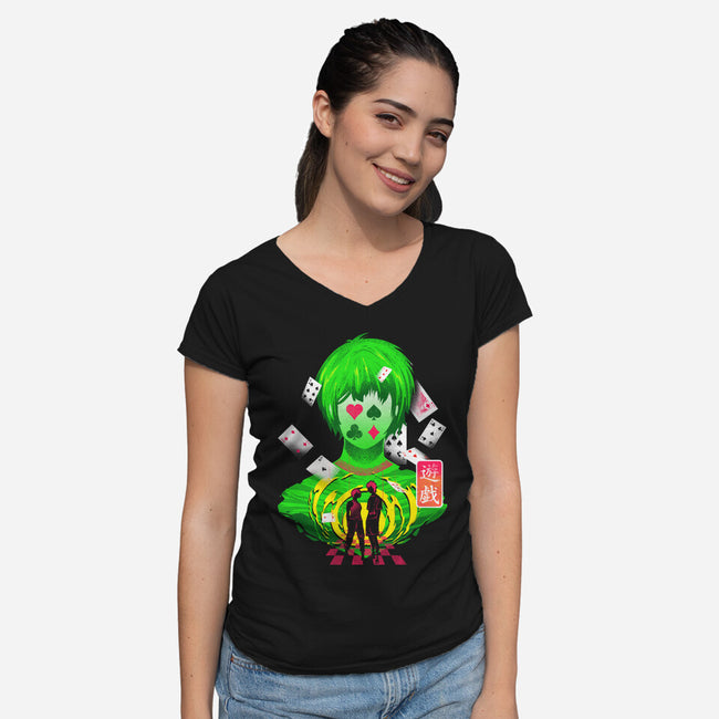 Borderland Games-Womens-V-Neck-Tee-constantine2454