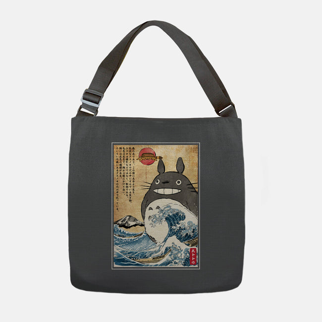 My Neighbor In Japan Woodblock-None-Adjustable Tote-Bag-DrMonekers