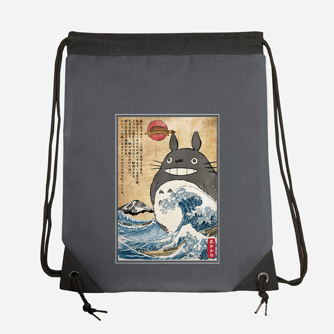 My Neighbor In Japan Woodblock-None-Drawstring-Bag-DrMonekers