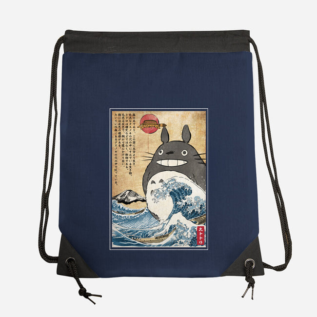 My Neighbor In Japan Woodblock-None-Drawstring-Bag-DrMonekers