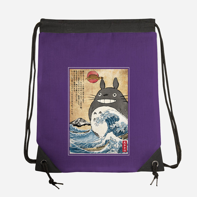 My Neighbor In Japan Woodblock-None-Drawstring-Bag-DrMonekers