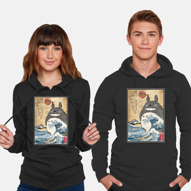 My Neighbor In Japan Woodblock-Unisex-Pullover-Sweatshirt-DrMonekers