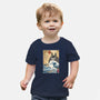 My Neighbor In Japan Woodblock-Baby-Basic-Tee-DrMonekers