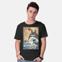 My Neighbor In Japan Woodblock-Mens-Basic-Tee-DrMonekers