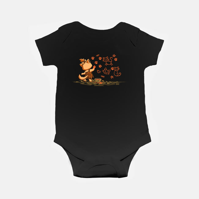 Ancient Doodles-Baby-Basic-Onesie-worlddominationforcats