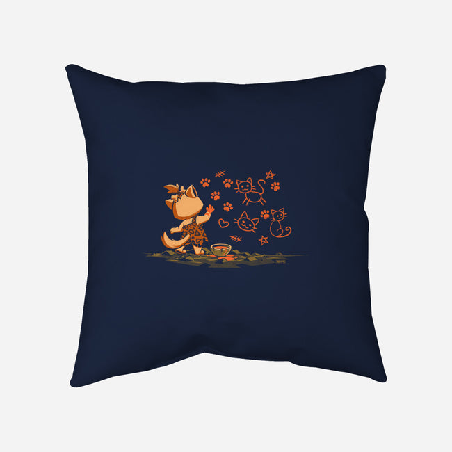 Ancient Doodles-None-Removable Cover w Insert-Throw Pillow-worlddominationforcats