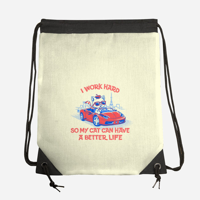 My Cat Can Have A Better Life-None-Drawstring-Bag-worlddominationforcats