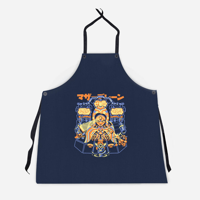 Mother Brain-Unisex-Kitchen-Apron-Sketchdemao