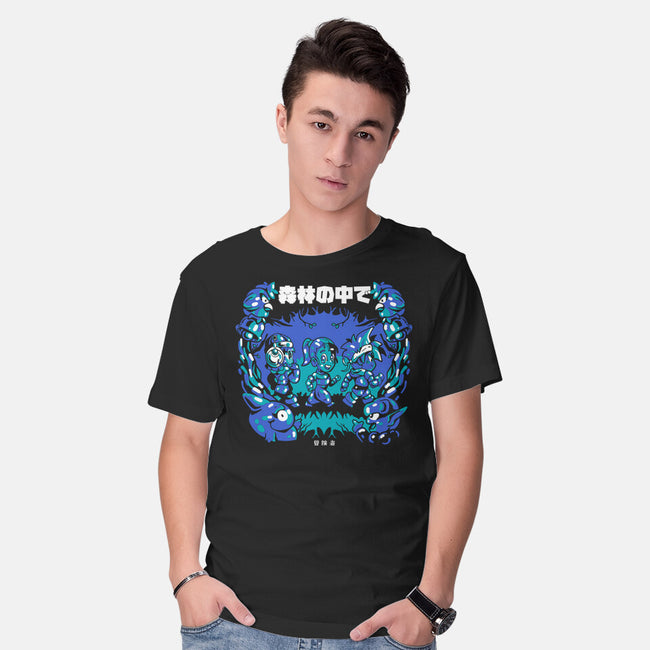 Walking The Wood-Mens-Basic-Tee-Sketchdemao