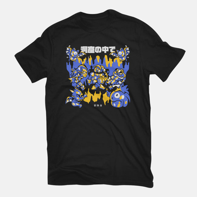 Walking The Cave-Womens-Fitted-Tee-Sketchdemao