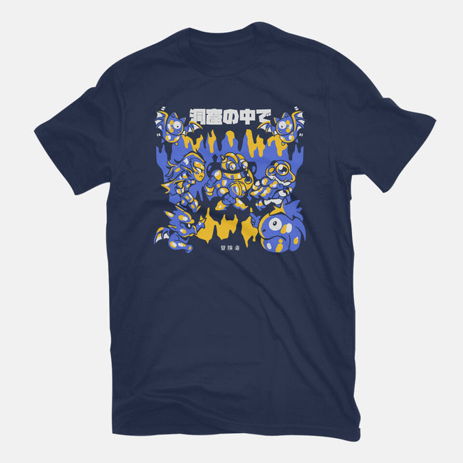 Walking The Cave-Womens-Fitted-Tee-Sketchdemao