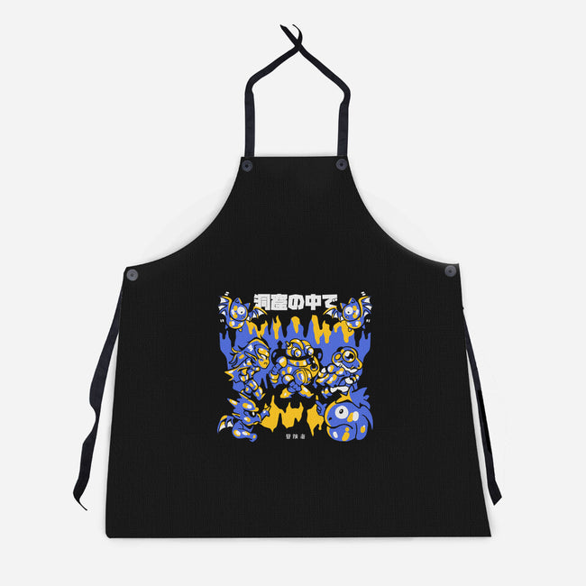 Walking The Cave-Unisex-Kitchen-Apron-Sketchdemao