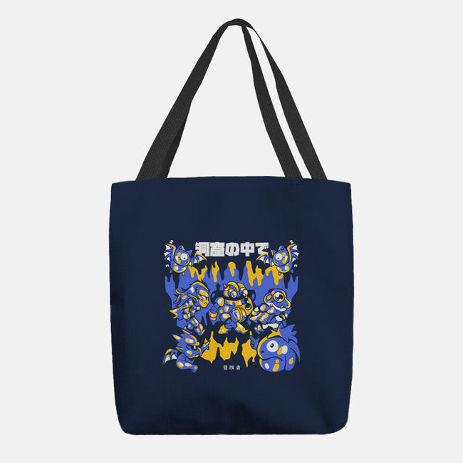 Walking The Cave-None-Basic Tote-Bag-Sketchdemao