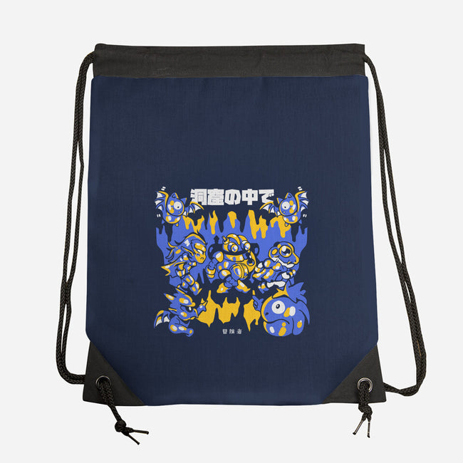 Walking The Cave-None-Drawstring-Bag-Sketchdemao
