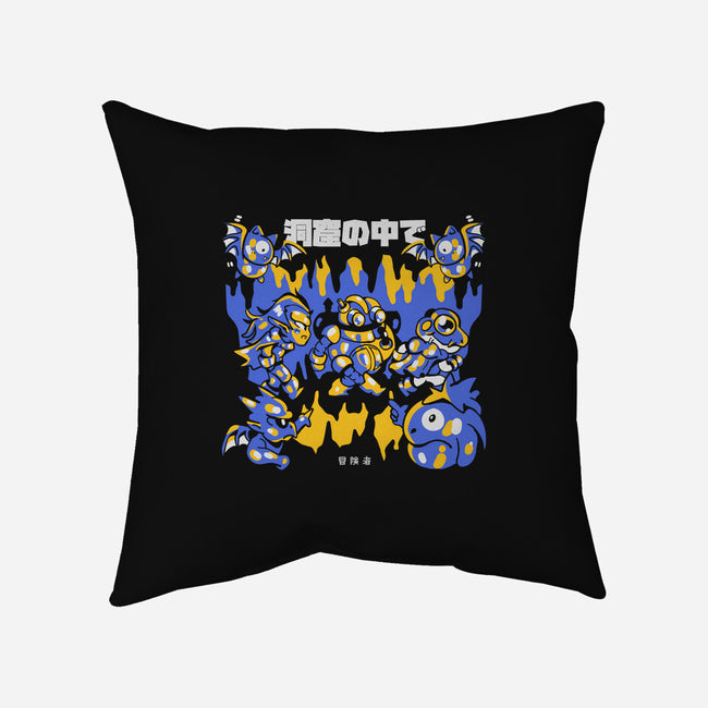 Walking The Cave-None-Removable Cover w Insert-Throw Pillow-Sketchdemao