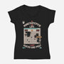 The Minesweeper Philosophy-Womens-V-Neck-Tee-Heyra Vieira