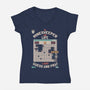 The Minesweeper Philosophy-Womens-V-Neck-Tee-Heyra Vieira