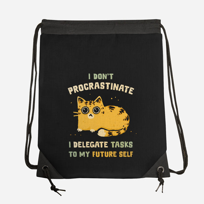Delegating To My Future Self-None-Drawstring-Bag-kg07