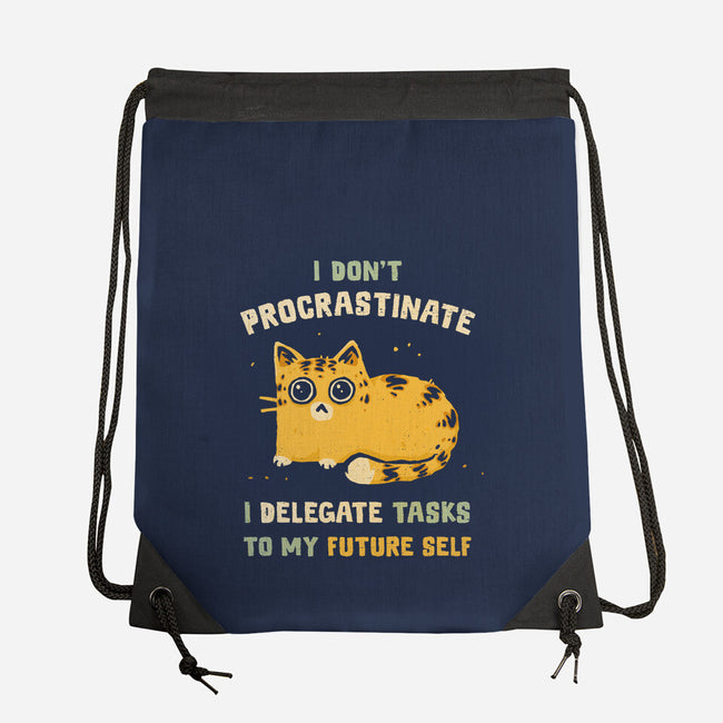 Delegating To My Future Self-None-Drawstring-Bag-kg07