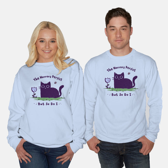 The Horrors Persist-Unisex-Crew Neck-Sweatshirt-kg07