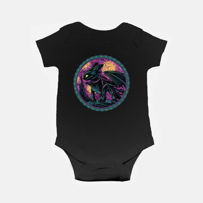 Fury Of The Night Sky-Baby-Basic-Onesie-glitchygorilla