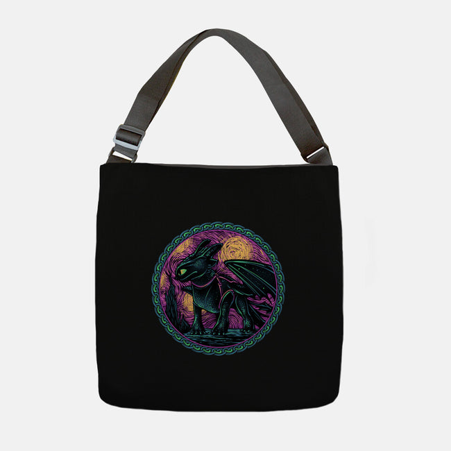 Fury Of The Night Sky-None-Adjustable Tote-Bag-glitchygorilla