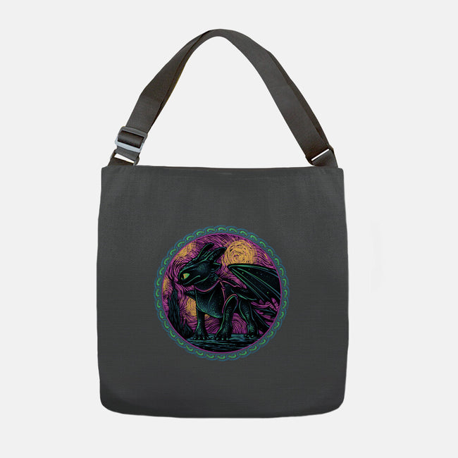 Fury Of The Night Sky-None-Adjustable Tote-Bag-glitchygorilla