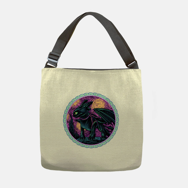 Fury Of The Night Sky-None-Adjustable Tote-Bag-glitchygorilla