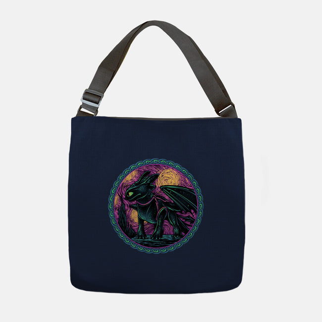 Fury Of The Night Sky-None-Adjustable Tote-Bag-glitchygorilla
