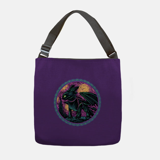 Fury Of The Night Sky-None-Adjustable Tote-Bag-glitchygorilla