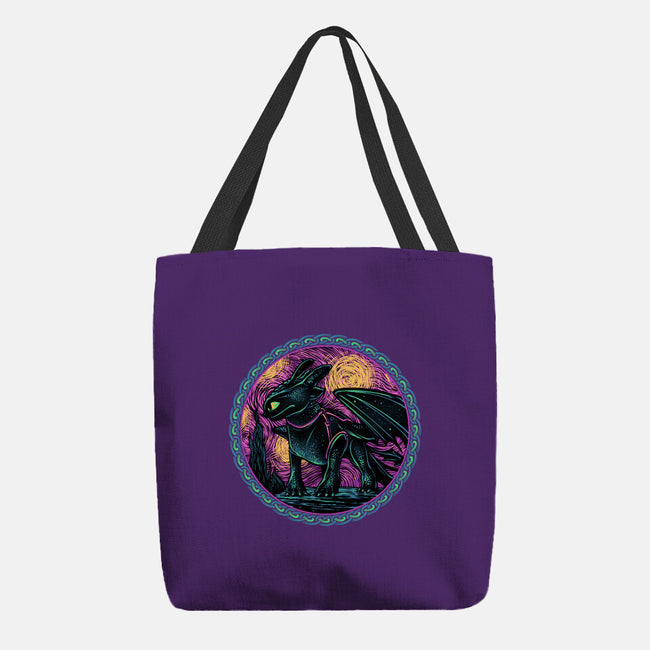 Fury Of The Night Sky-None-Basic Tote-Bag-glitchygorilla