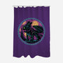 Fury Of The Night Sky-None-Polyester-Shower Curtain-glitchygorilla