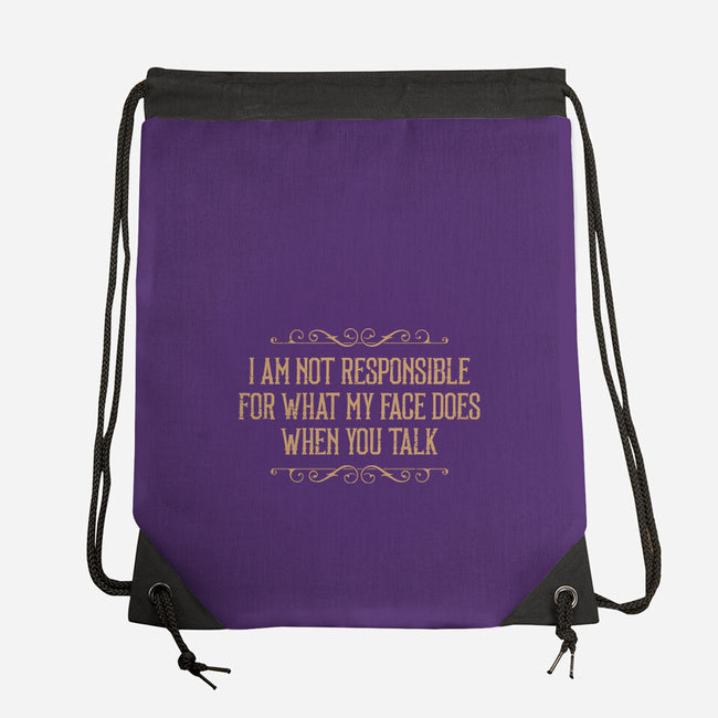 My Face Does That-None-Drawstring-Bag-BadBox