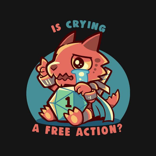 Crying Is A Free Action-Womens-V-Neck-Tee-TechraNova