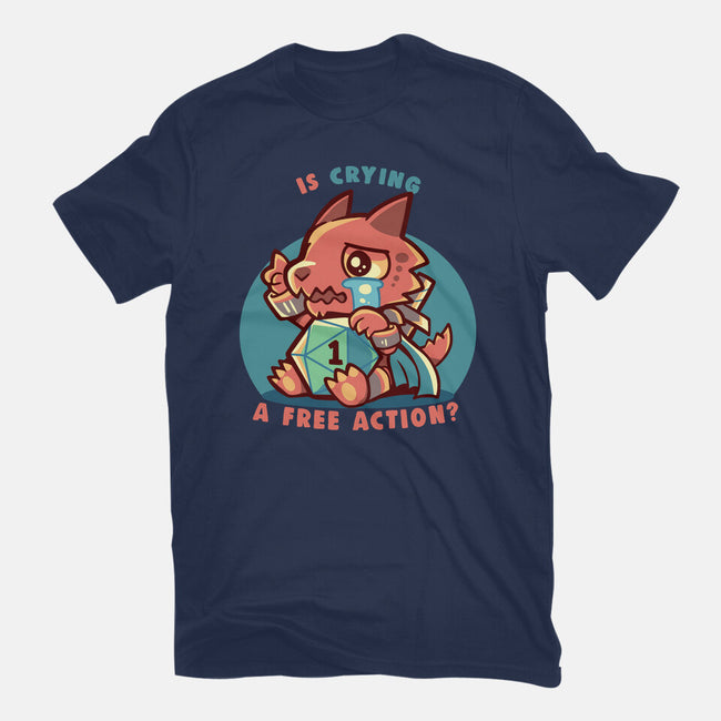 Crying Is A Free Action-Mens-Heavyweight-Tee-TechraNova