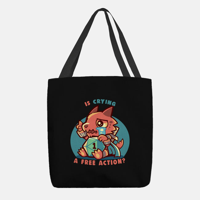 Crying Is A Free Action-None-Basic Tote-Bag-TechraNova