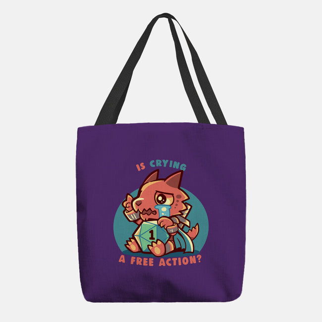 Crying Is A Free Action-None-Basic Tote-Bag-TechraNova