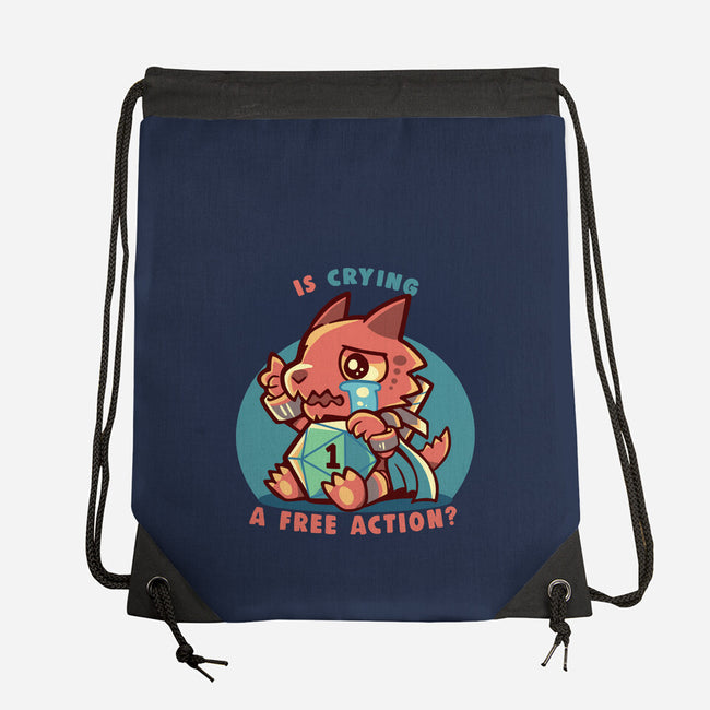 Crying Is A Free Action-None-Drawstring-Bag-TechraNova