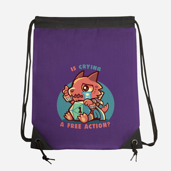 Crying Is A Free Action-None-Drawstring-Bag-TechraNova