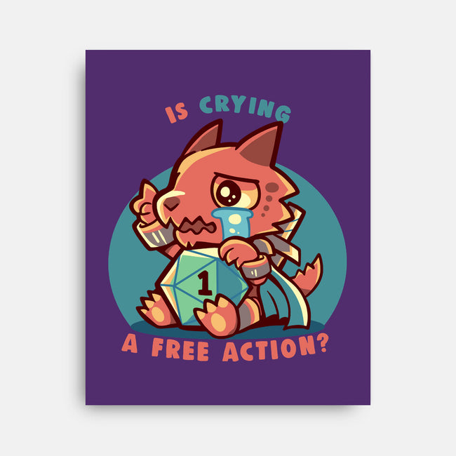 Crying Is A Free Action-None-Stretched-Canvas-TechraNova