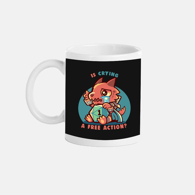 Crying Is A Free Action-None-Mug-Drinkware-TechraNova