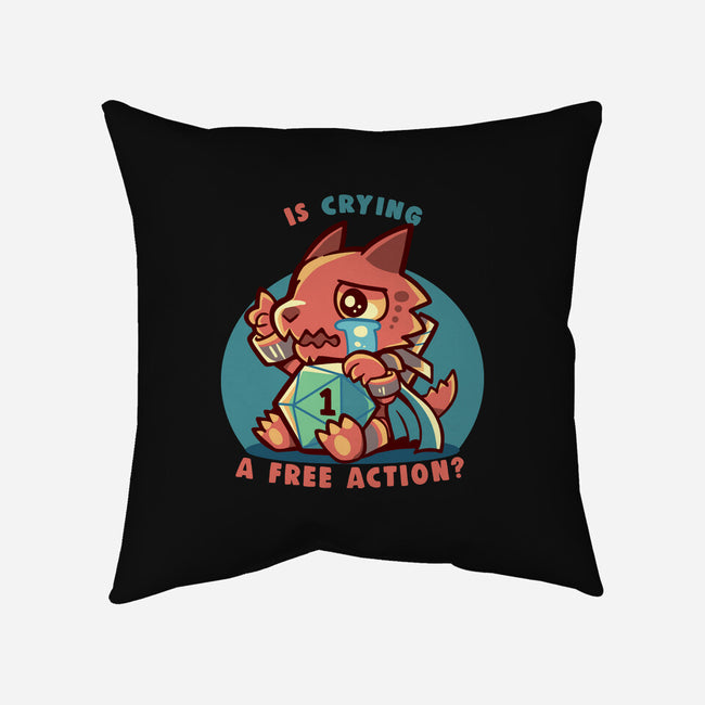 Crying Is A Free Action-None-Removable Cover w Insert-Throw Pillow-TechraNova