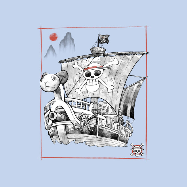 Going Merry Sumi-E-Unisex-Crew Neck-Sweatshirt-Astrobot Invention