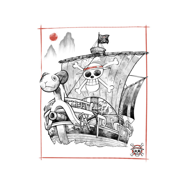 Going Merry Sumi-E-None-Drawstring-Bag-Astrobot Invention