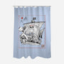 Going Merry Sumi-E-None-Polyester-Shower Curtain-Astrobot Invention