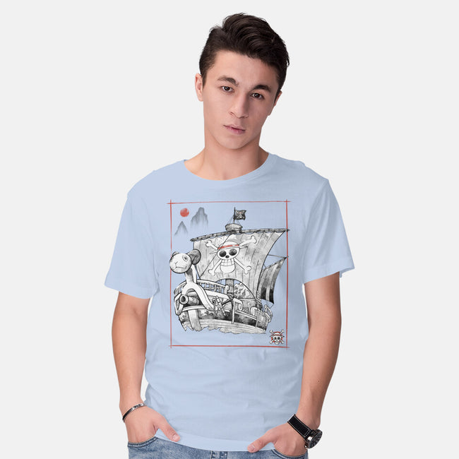 Going Merry Sumi-E-Mens-Basic-Tee-Astrobot Invention