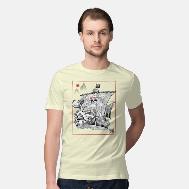 Going Merry Sumi-E-Mens-Premium-Tee-Astrobot Invention